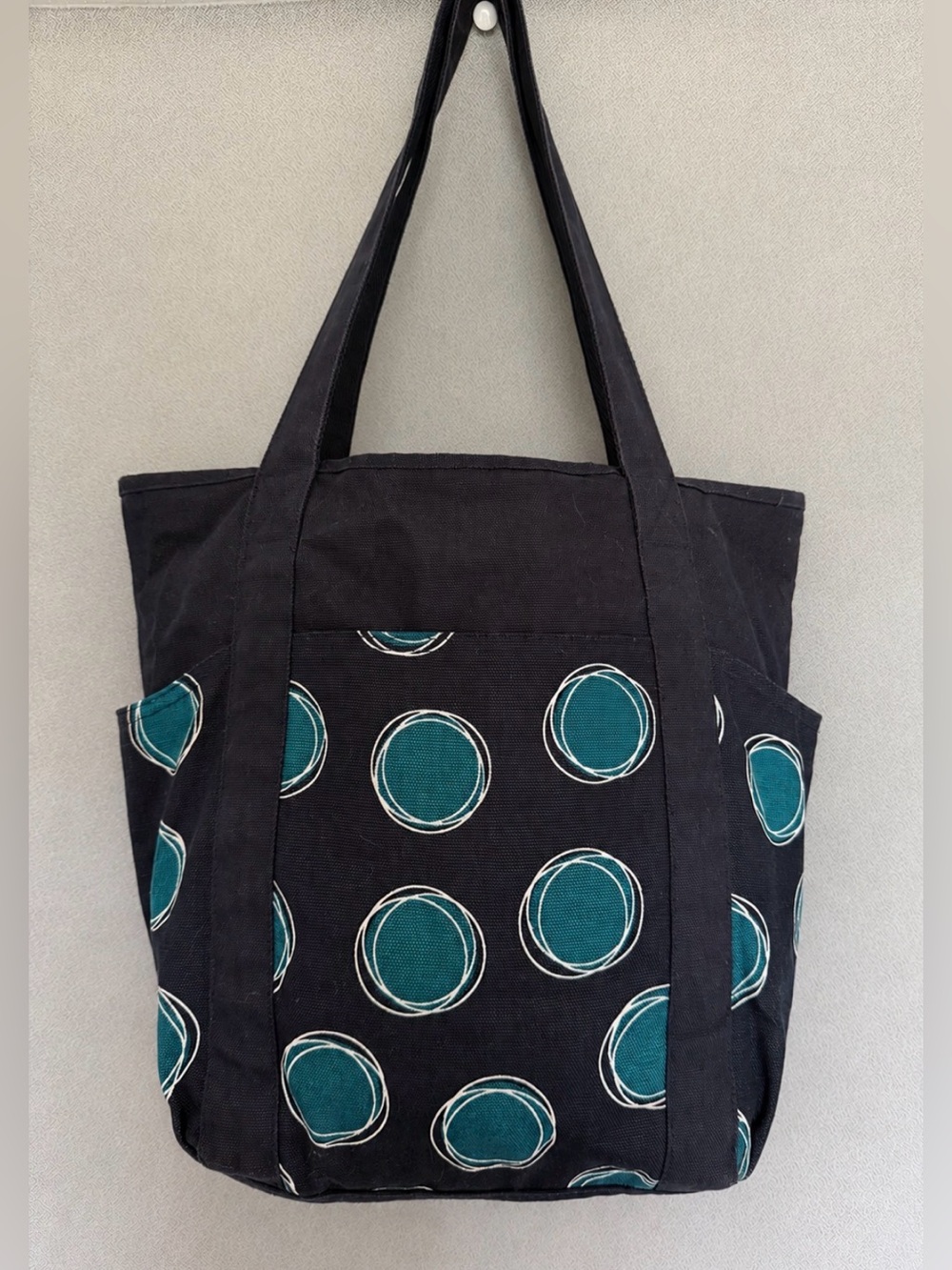 Thirty-one Navy & Teal Print Tote Bag